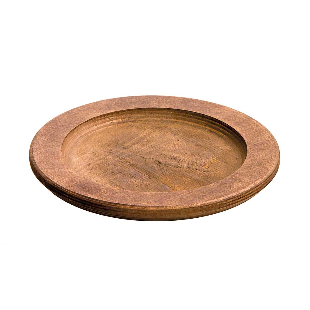 Lodge Round wooden trivet tray suitable for L5SK3 tray